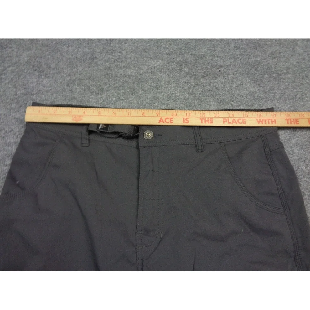 Prana Zion Shorts Mens L Grey Cargo Hiking Outdoor Standard Fit 11 In Inseam